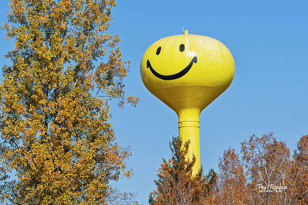 West Branch Smiley Tower Art Print featuring the photograph Mr. Smiley by Peg Runyan