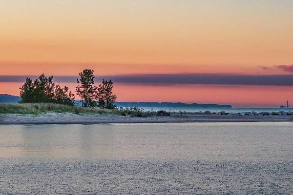  Art Print featuring the photograph Muskegon shoreline IMG_6003 by Michael Thomas