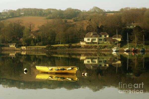 Reflections Art Print featuring the photograph Mylor Creek in April by Terri Waters