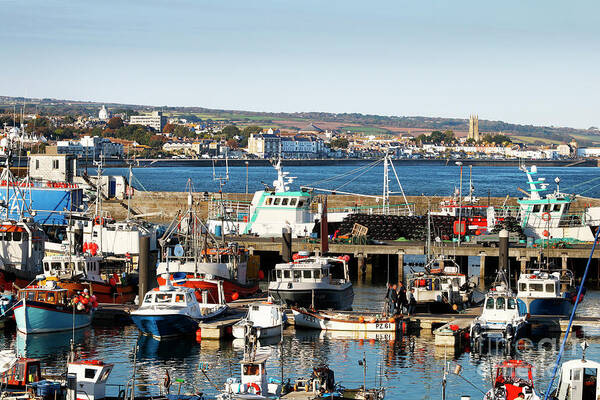 Newlyn Art Print featuring the photograph Newlyn and Penzance by Terri Waters