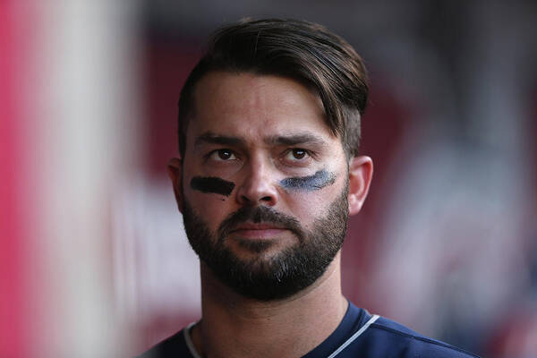 American League Baseball Art Print featuring the photograph Nick Swisher by Jeff Gross