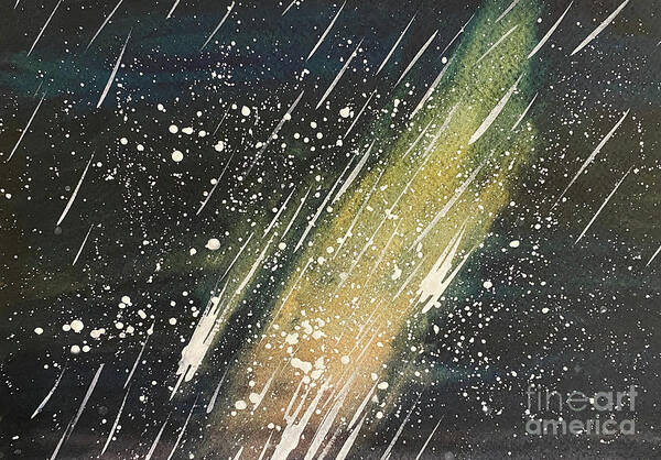 Stars Art Print featuring the painting Night Sky by Lisa Neuman