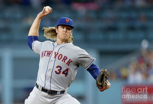 Game Two Art Print featuring the photograph Noah Syndergaard by Stephen Dunn