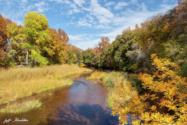 Arizona Art Print featuring the photograph Oak Creek in the Fall by Jeff Goulden