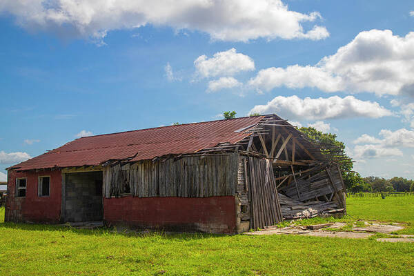 Barn Art Print featuring the photograph Old Abandoned Barn by Dart Humeston