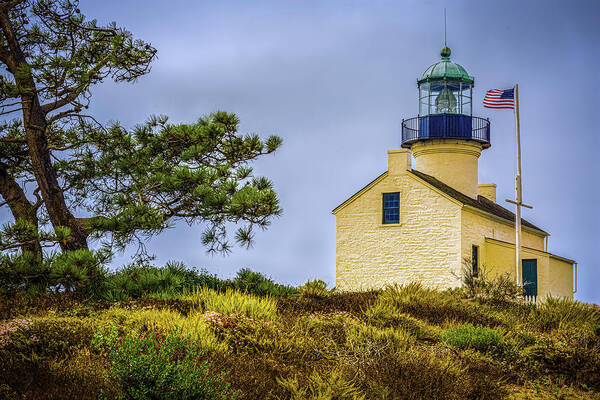 Cabrillo National Monument Art Print featuring the photograph Old Point Loma Lighthouse by Mike Schaffner