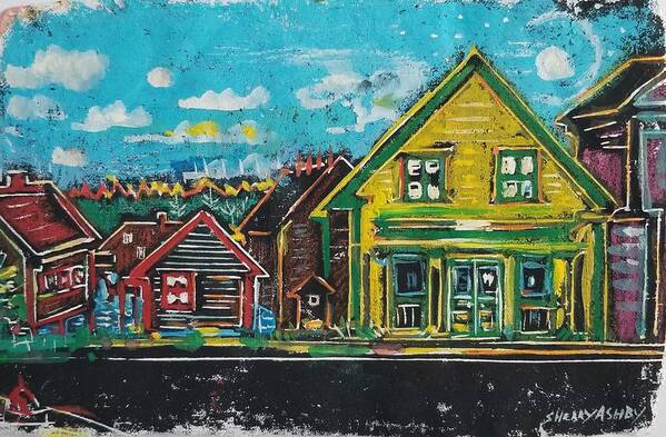 Lubec Art Print featuring the painting On Water Street by Sherry Ashby
