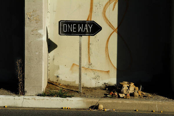 Los Angeles Art Print featuring the photograph One way by Eyes Of CC