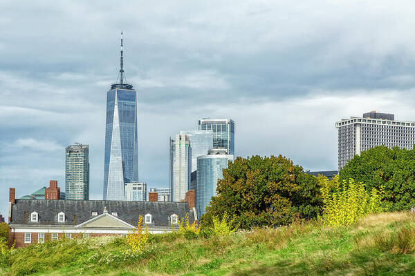Governors Island Art Print featuring the photograph One World Trade from Governors Island by Cate Franklyn