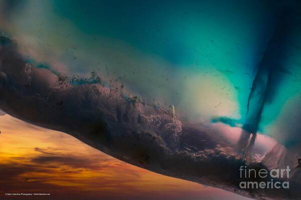 Imagination Art Print featuring the digital art Other Worlds - A Sunset by Mark Valentine
