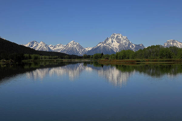Oxbow Bend Art Print featuring the photograph Grand Teton - Oxbow Bend - Snake River 2 by Richard Krebs
