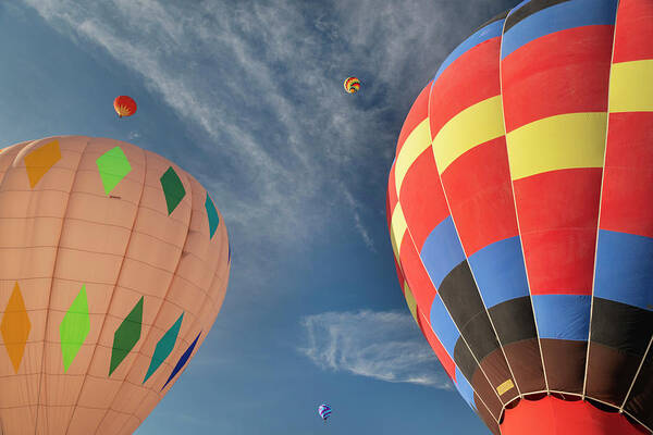 Hot Air Balloons Art Print featuring the photograph Pagosa Springs Balloon Fest-1 by Mark Langford
