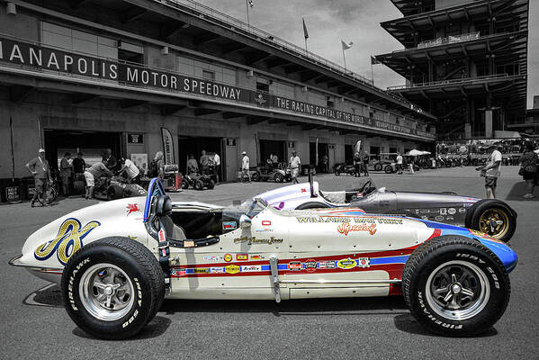 Indy Art Print featuring the photograph Parnelli Jones Roadster by Josh Williams