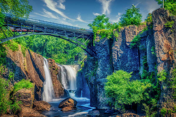 Great Falls Art Print featuring the photograph Paterson Great Falls by Penny Polakoff