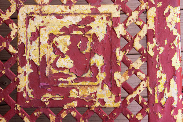 Pealed Paint Art Print featuring the photograph Pealed paint and rust by Alan Goldberg