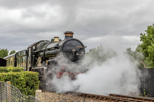 Train Art Print featuring the photograph Pendennis Castle by Shirley Mitchell