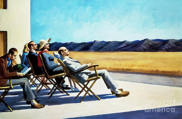 People Art Print featuring the painting People in the Sun 1960 by Edward Hopper