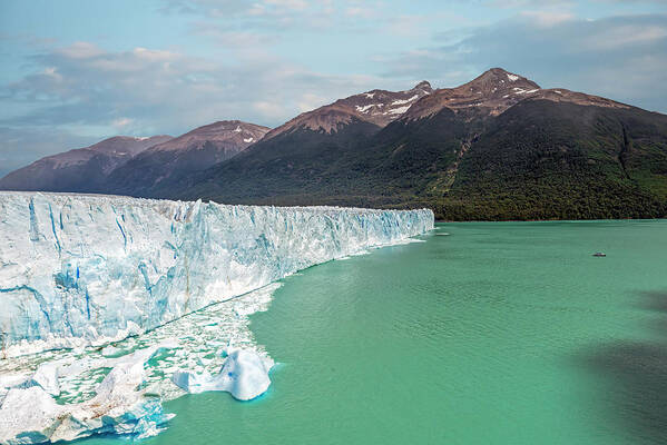 Andes Art Print featuring the photograph Perito Moreno glacier and Lago Argentina by Henri Leduc