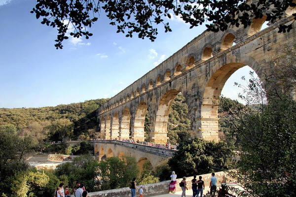 France Art Print featuring the photograph Pont du Gard by William Beuther