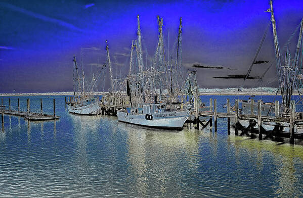 Marietta Georgia Art Print featuring the photograph Port Royal Shrimp Boats by Tom Singleton