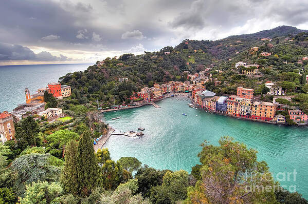 National Park Art Print featuring the photograph Portofino - The Bay - Italy by Paolo Signorini