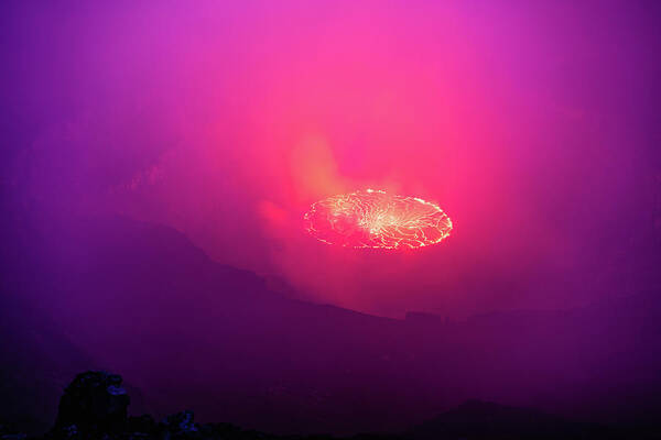 Volcanoes Art Print featuring the photograph Purple Haze by Daniel Burton