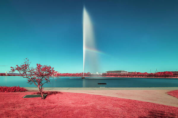 Infrared Art Print featuring the photograph Red City by Ari Rex