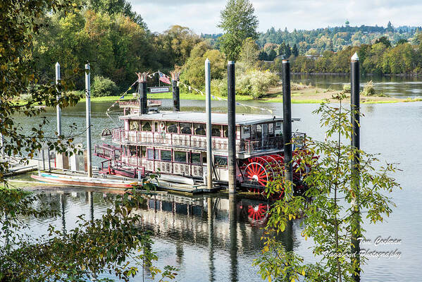Red Paddle Wheel Art Print featuring the photograph Red Paddle Wheel by Tom Cochran