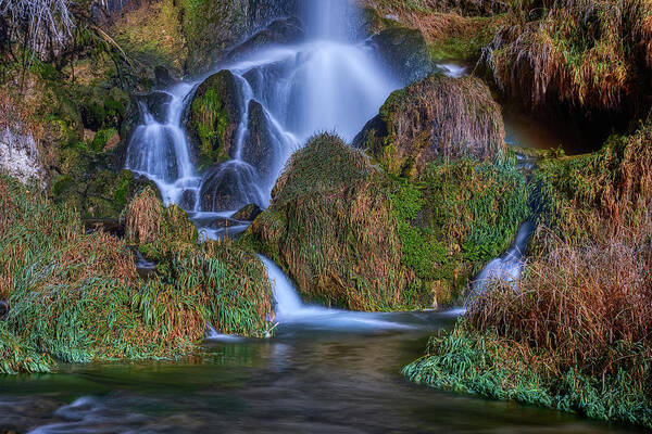 Water Art Print featuring the photograph Rifle Falls closeup by Paul Freidlund