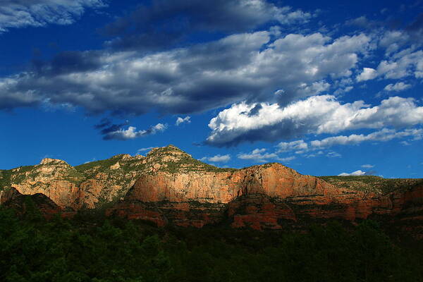 Sky Art Print featuring the photograph Rocks and Clouds by Jason Judd