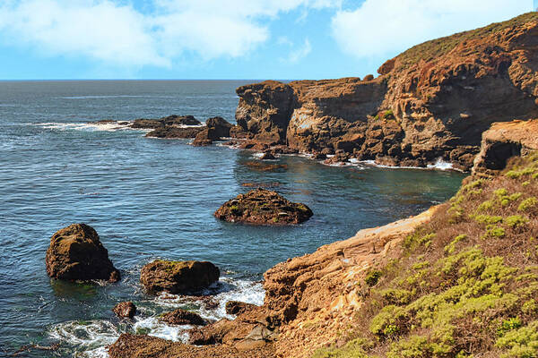 Beach Art Print featuring the photograph Rocky Cove in Big Sur by Matthew DeGrushe