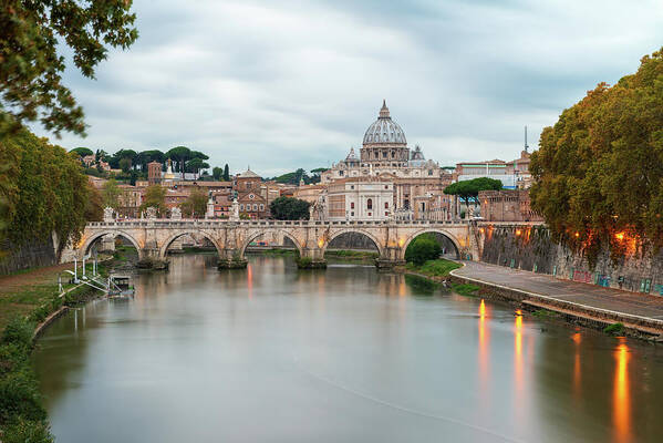 Long Exposure Art Print featuring the photograph Rome by Mirko Chessari