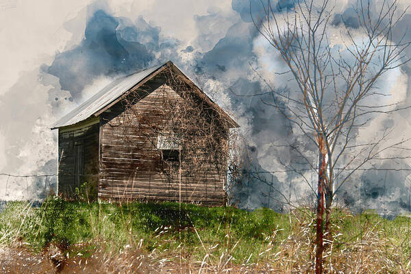 Barn Art Print featuring the photograph Rural Farm Shed by Pamela Williams