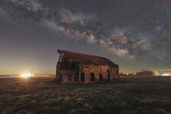 Barn Art Print featuring the photograph Rural Nights 2 by Grant Twiss