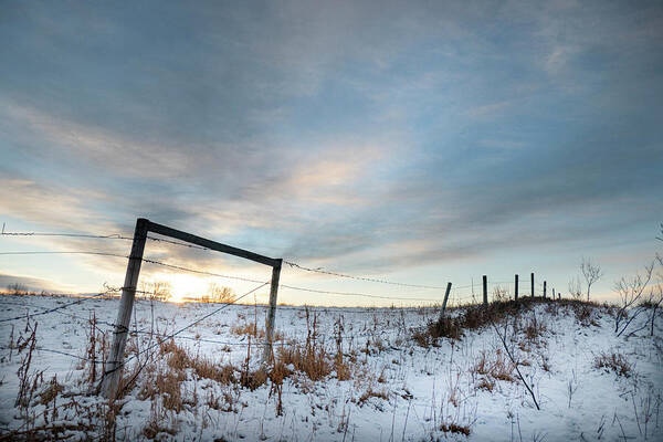 Agriculture Art Print featuring the photograph Rural winter landscape by Phil And Karen Rispin