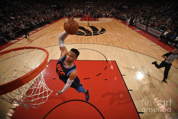 Russell Westbrook Art Print featuring the photograph Russell Westbrook by Ron Turenne
