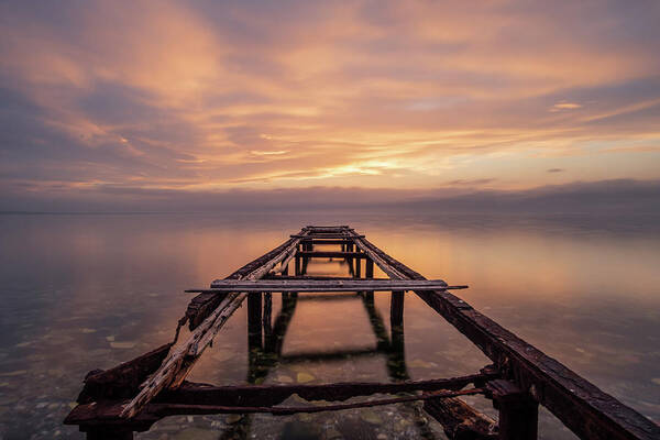 Jetty Art Print featuring the photograph Rusty Jetty II by Alexios Ntounas