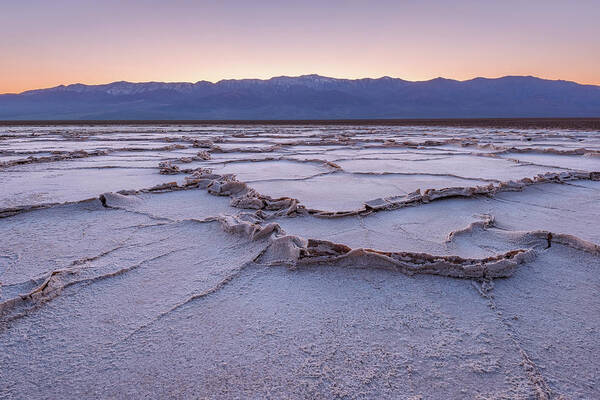 Death Valley Art Print featuring the photograph Salt Pan, Badwater Basin by Alexander Kunz