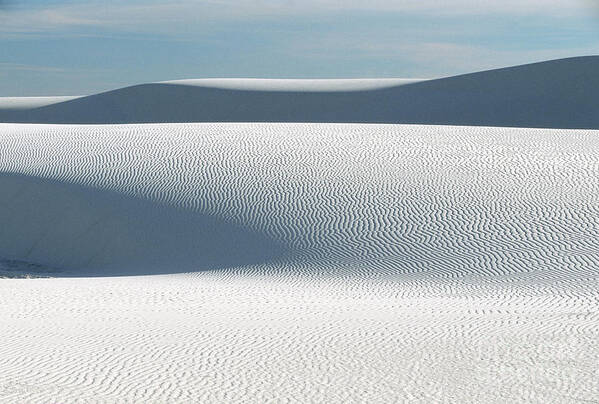 White Sands Art Print featuring the photograph Sand Patterns by Sandra Bronstein