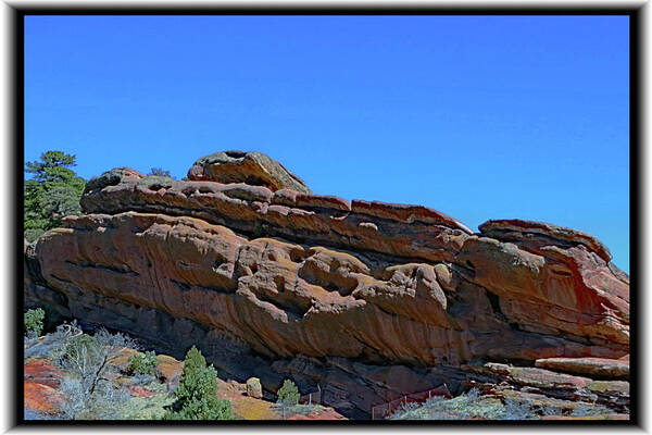 Sandstone Art Print featuring the photograph Sandstone Formations by Richard Risely