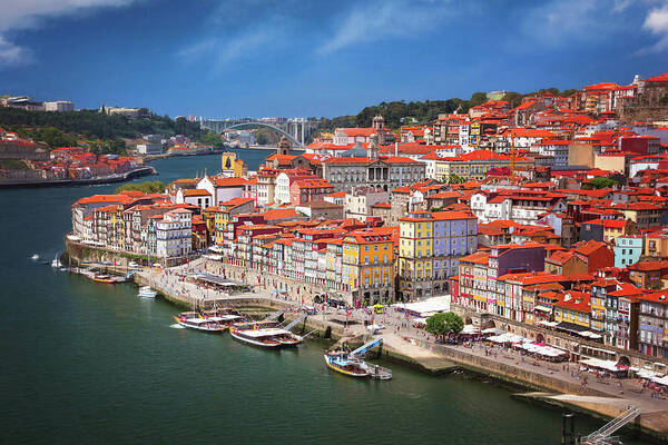 Porto Art Print featuring the photograph Scenes of Old Porto Portugal by Carol Japp