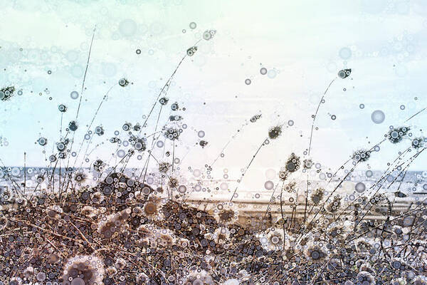 Sea Grass Art Print featuring the pastel Sea Grass by Susan Maxwell Schmidt