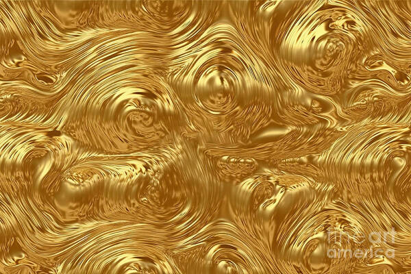 Stunningly Beautiful liquid gold in seamless and endless pattern