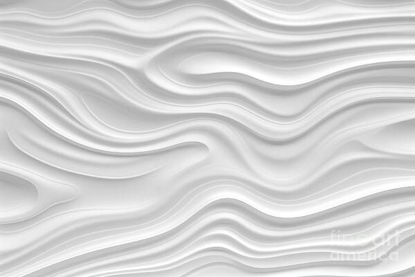 Seamless Subtle White Glossy Soft Waves Transparent Background Texture  Overlay Abstract Wavy Embossed Marble Displacement Bump Or Height Map  Simple Panoramic Banner Wallpaper Pattern 3d Rendering Art Print by N  Akkash 