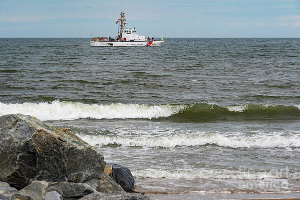 Cape Henlopen State Park Art Print featuring the photograph Seaside Coast Guard by Bob Phillips