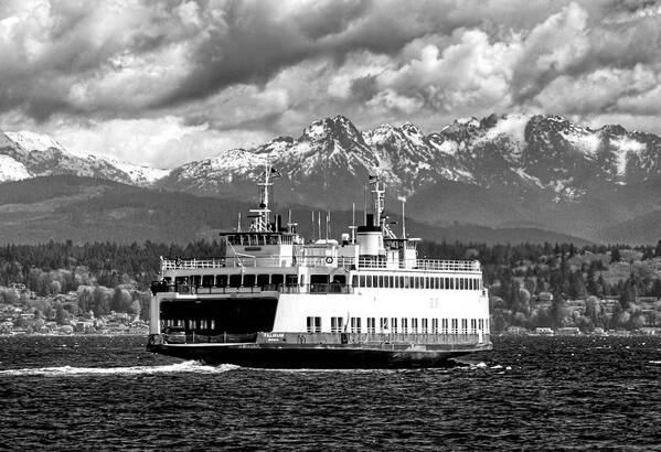 Fine Art Art Print featuring the photograph Seattle to Bremerton Ferry by Greg Sigrist