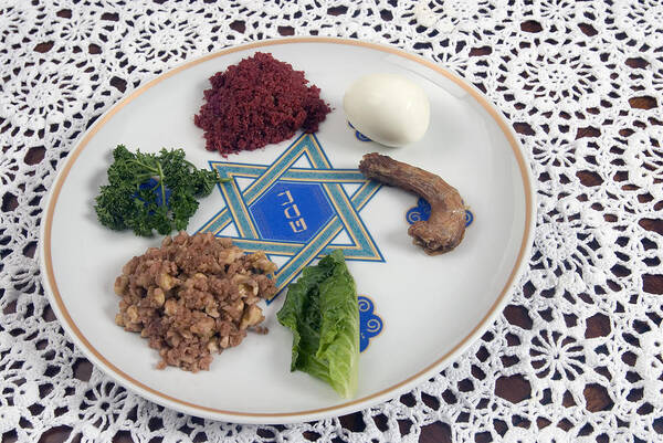Thank You Art Print featuring the photograph Seder Plate by Leland Bobbe
