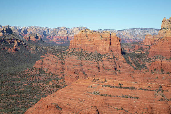 Sedona Art Print featuring the photograph Sedona from the Air #2 by Steve Templeton