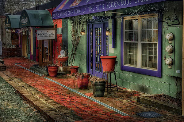  Art Print featuring the photograph Shops in the Village by Jack Wilson