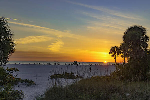 Florida Art Print featuring the photograph Siesta Key Sunset by James McClintock